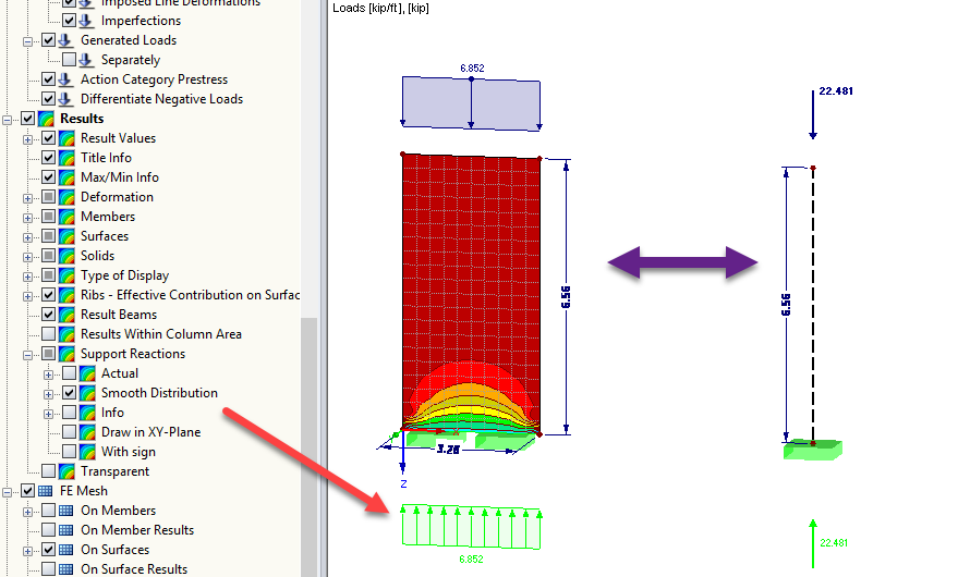 Equivalent Model: 1 m Wall Strip