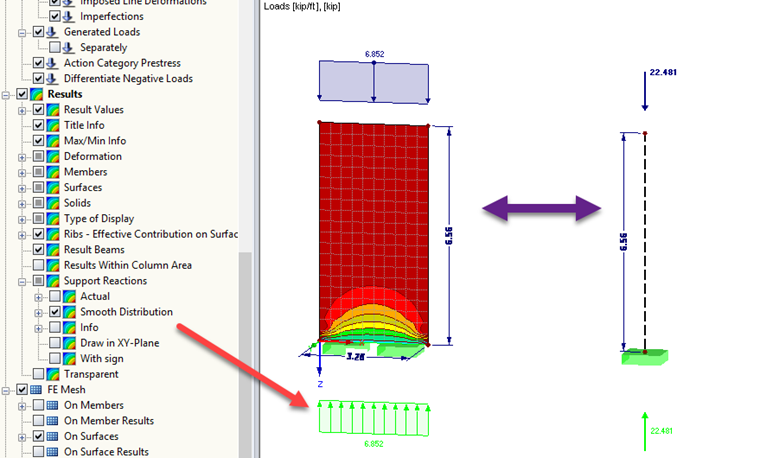Equivalent Model: 1 m Wall Strip