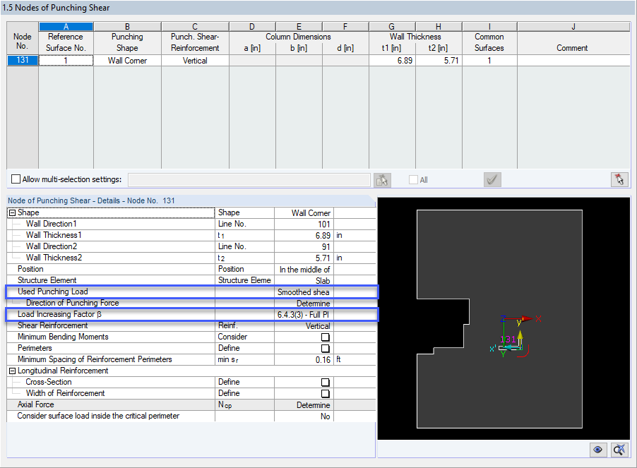 Activating Smoothed Distribution of Internal Forces and Load Increasing Factor