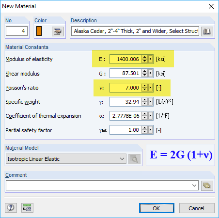Relation Between Elastic Modulus, Shear Modulus, and Poisson's Ratio