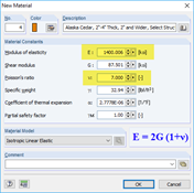 Relation Between Elastic Modulus, Shear Modulus, and Poisson's Ratio