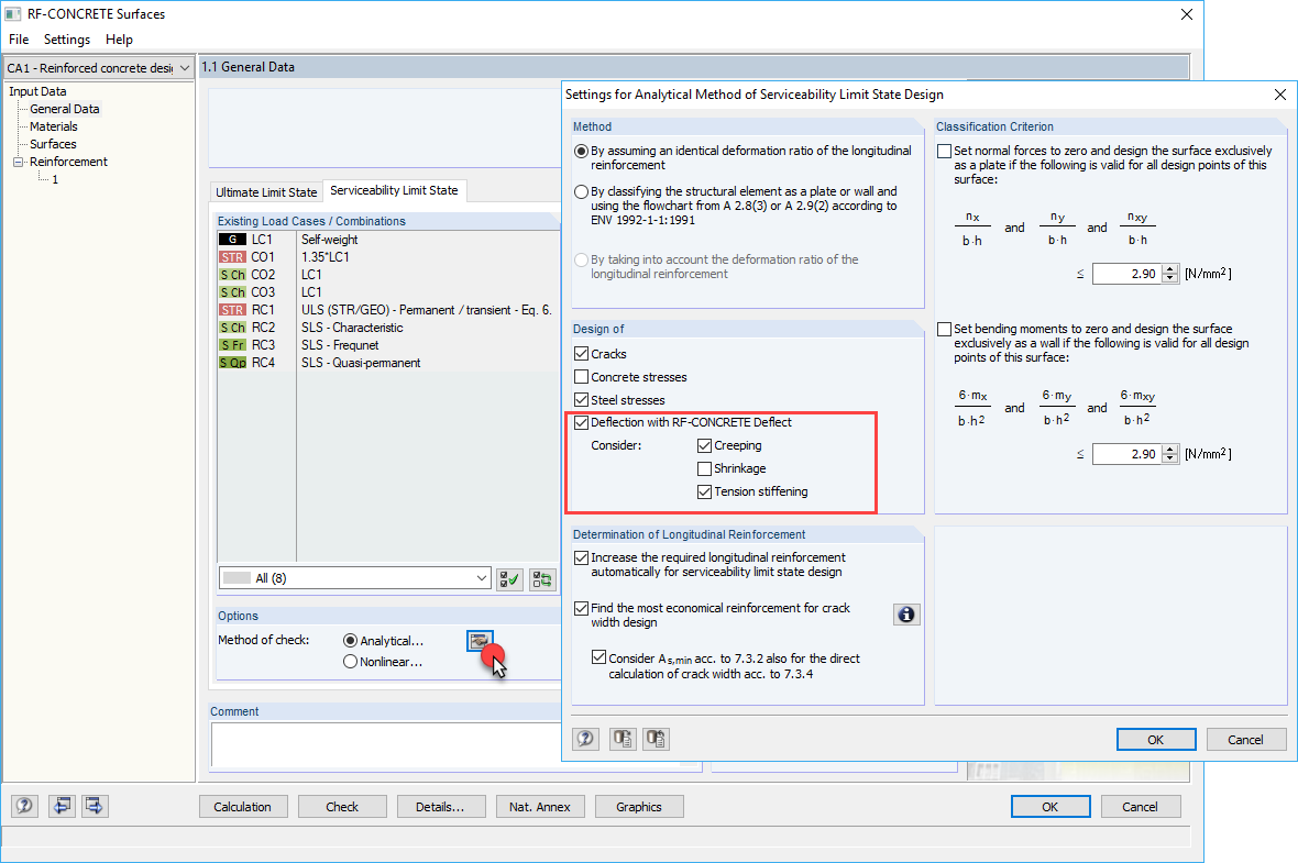 Analytical Calculation of Deformations