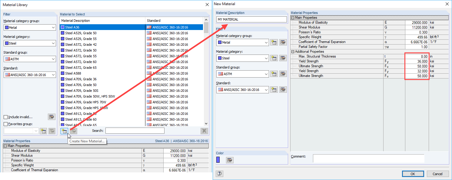 Creating New Material