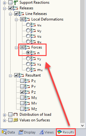 Forces "n" for Line Release