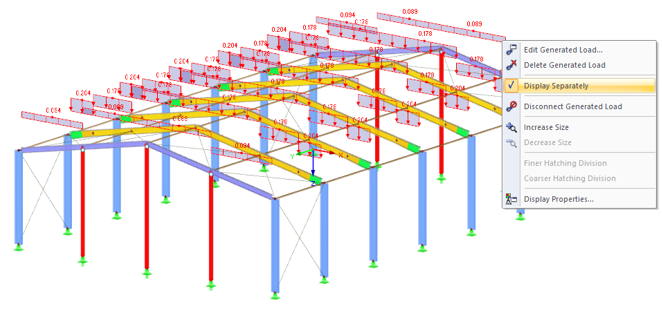 Displaying Generated Load Separately