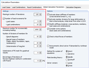 Adjusting Calculation Parameters