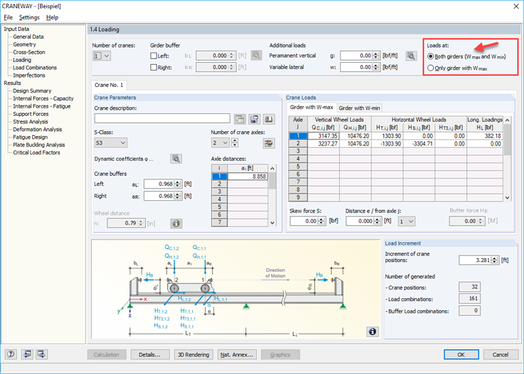 Setting Design of both Crane Runway Girders