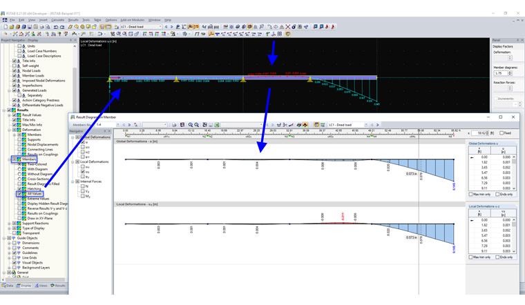 Displaying All Result Values