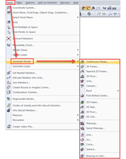 Model Generator in RSTAB