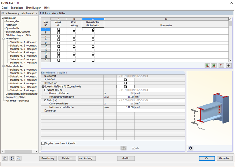 Defining Net Cross-Sectional Area