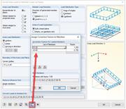 Dialog Box "Assign Correction Factors to Members"