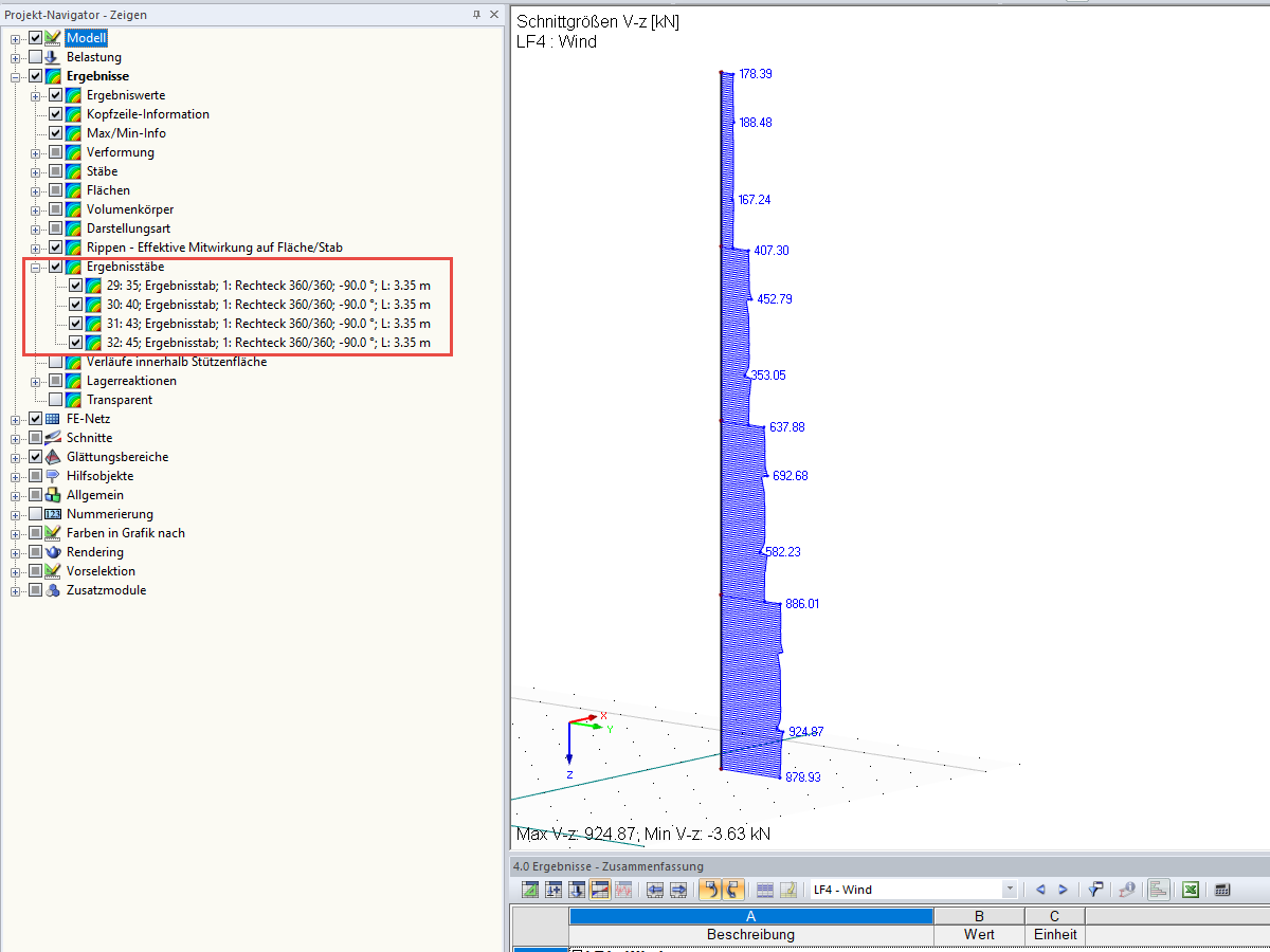 Activating Results of Result Members in Display Navigator