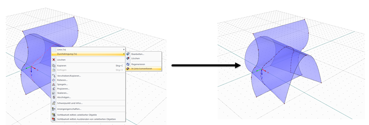 Converting Intersection to Line