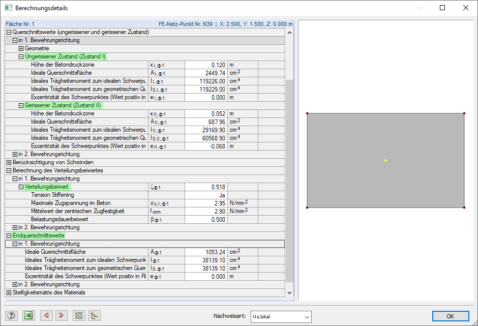 Dialog Box "Design Details"