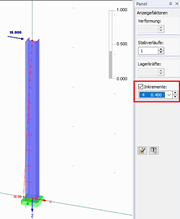 Control of Load Increments in Panel