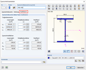 Dialog Box "Edit Cross-Section"