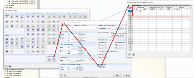Creating User-Defined Cross-Section
