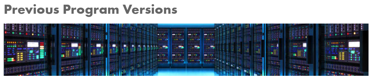 Previous Program Version