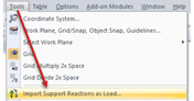 Importing Support Reaction as Load