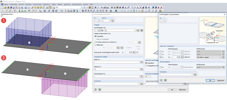Example of Line Release