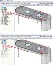 Image Top: Displaying Description of All Sections, Image Bottom: Hiding Description of All Sections