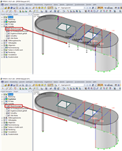 Image Top: Displaying Description of All Sections, Image Bottom: Hiding Description of All Sections
