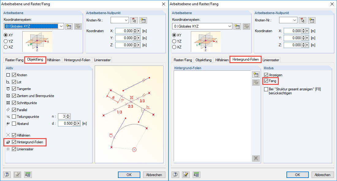 Settings of Object Snap