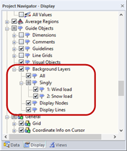 Hide Background Layers in Display Navigator