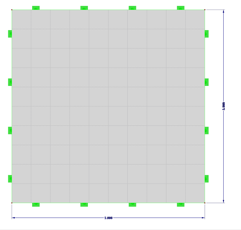 Ten Finite Elements Between Boundary Lines of Surface