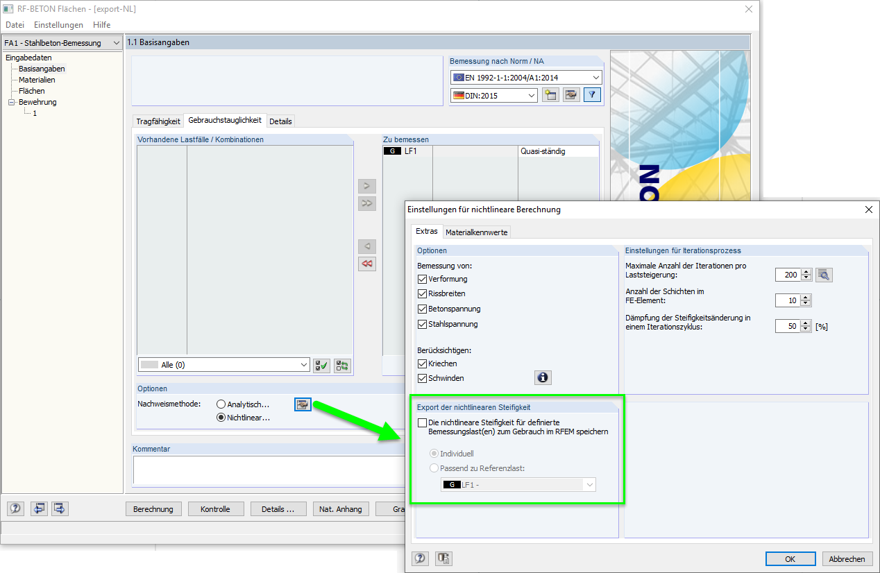 Option to Export Stiffness