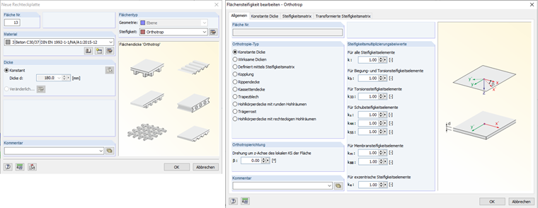 Creating Orthotropic Surface