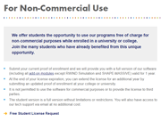 Conditions of Student Version