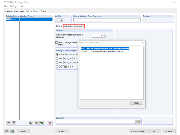 Message: "The assigned mass case does not exist".
