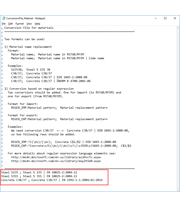 Conversion Table Opened with Editor