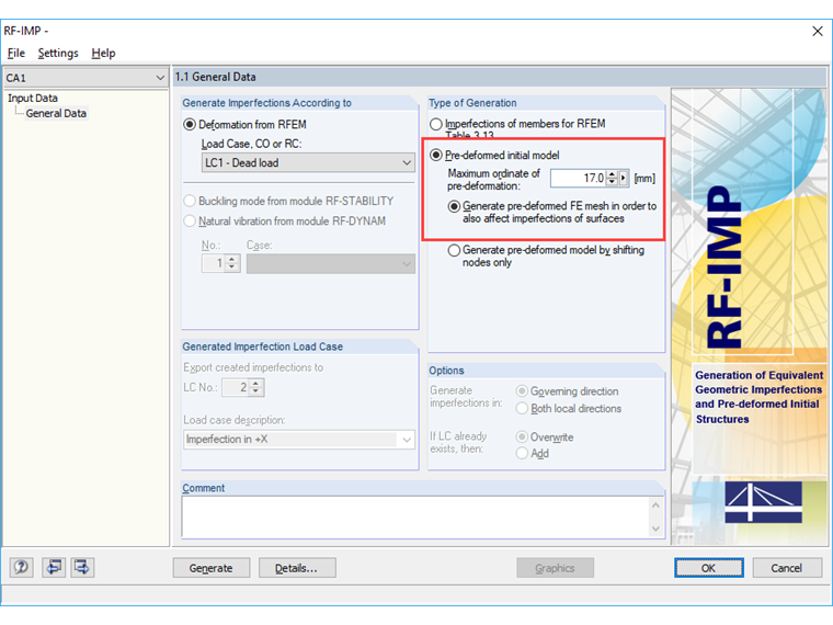 Setting in RF-IMP Module