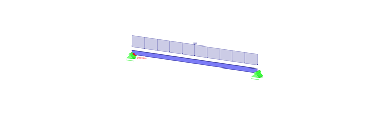 Kinematic System - Single-Span Beam Without Rigid Support