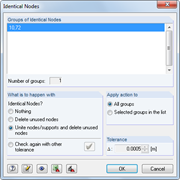 Result of Model Check for Identical Nodes