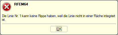 Error Message - Line Hinge - Rib