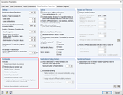 Calculation Parameters with Nonlinearities in Entered Structure