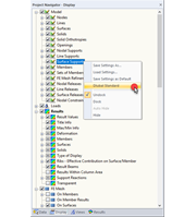 Resetting Settings in Display Navigator