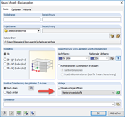 Selecting Model Template