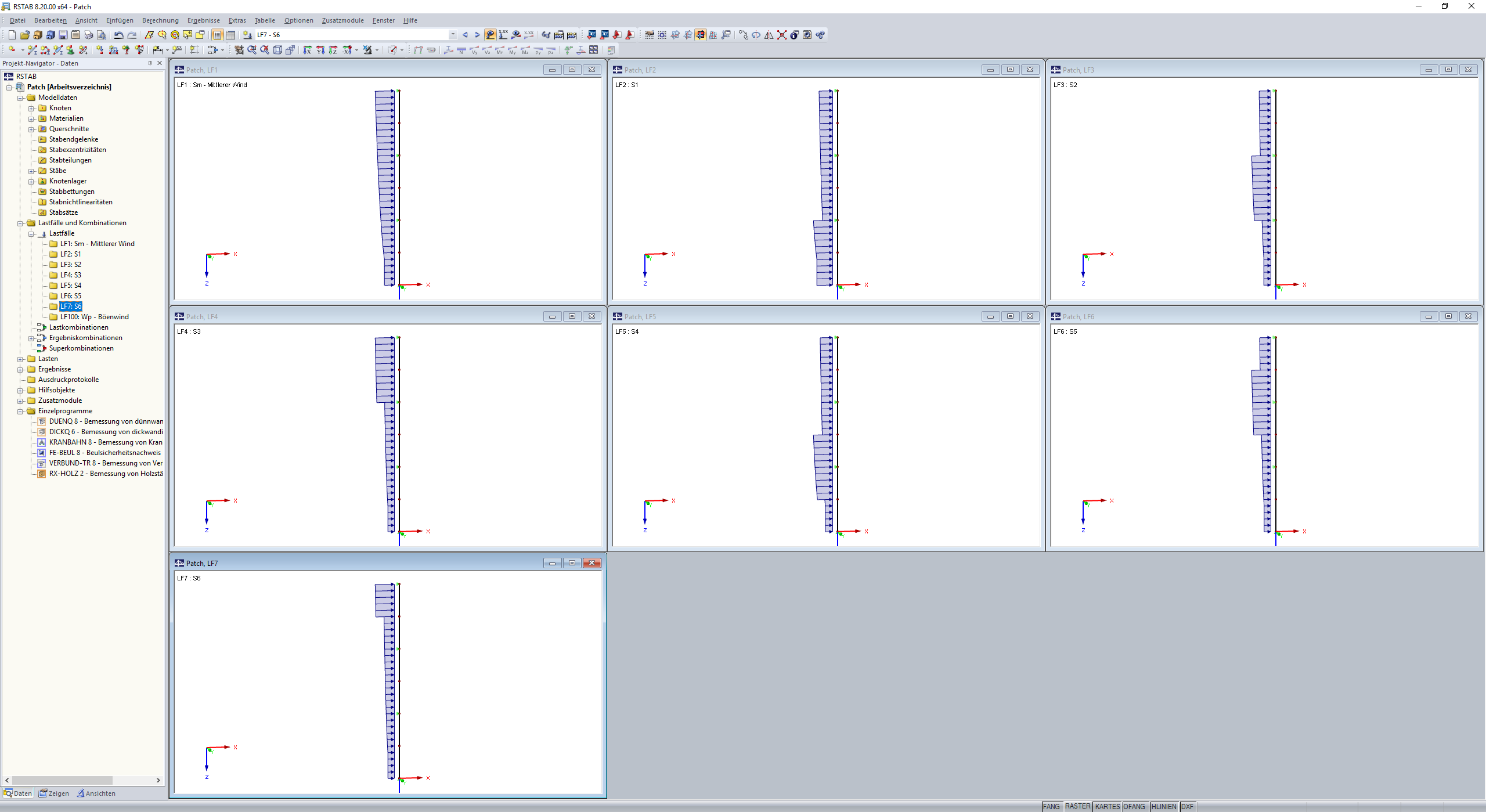 Characteristic Load Cases