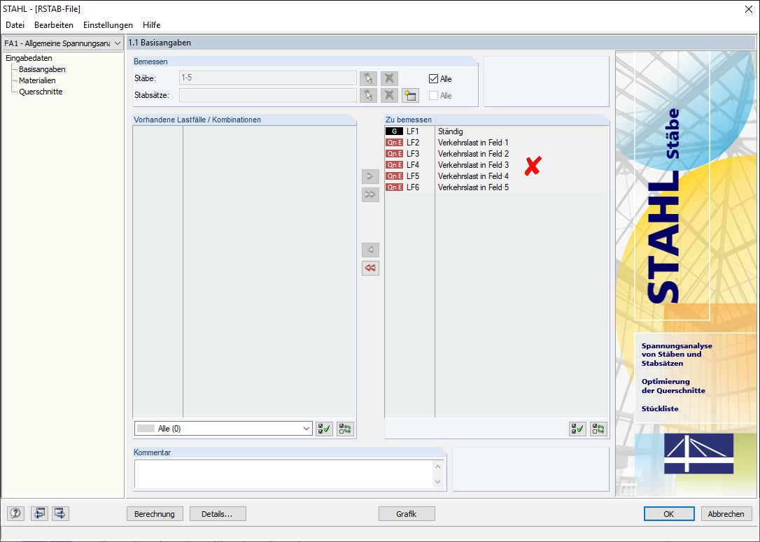 Design with Load Cases