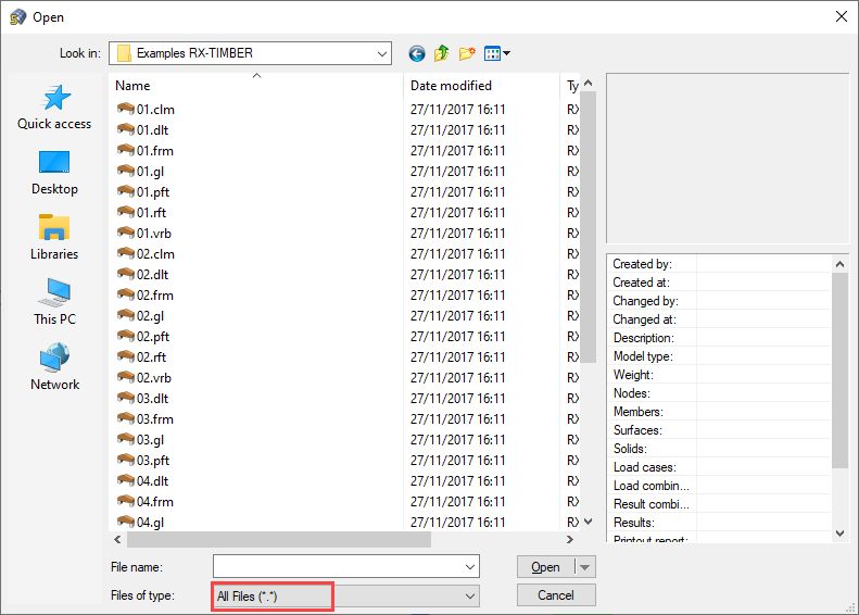 Option to Filter File Types