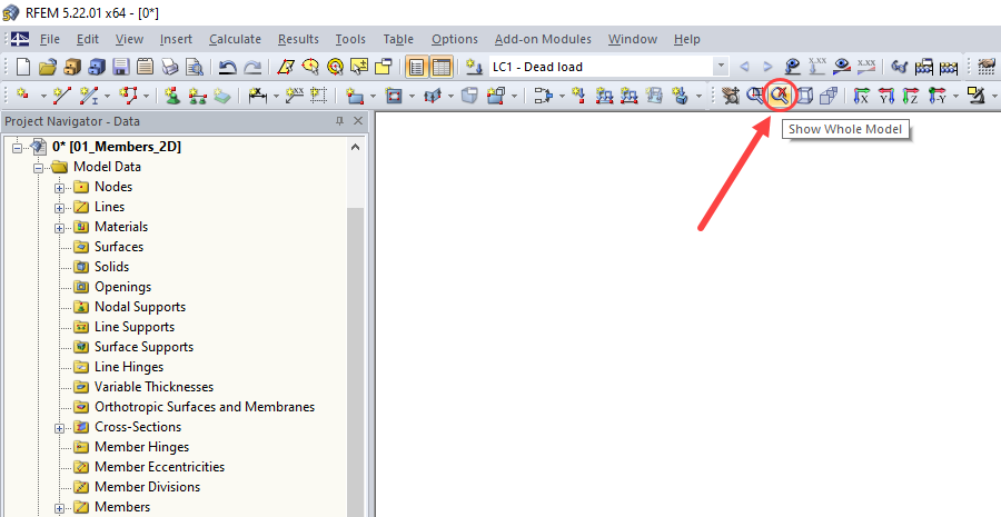 Option 'Show Whole Model'