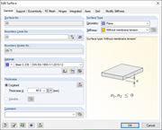Surface Stiffness Type "Without Membrane Tension"