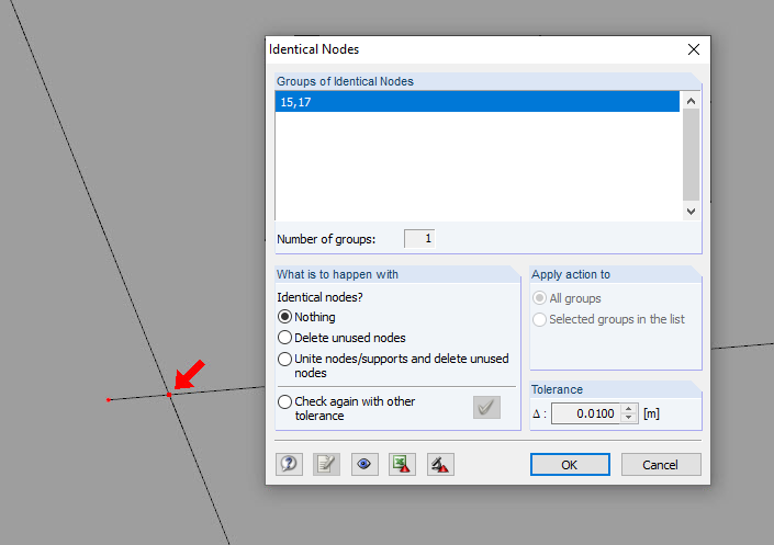 Model Check of Identical Nodes