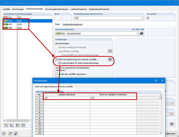 Excluding Load Case Temperature for ULS