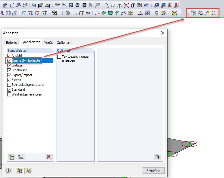 User-Defined Toolbar