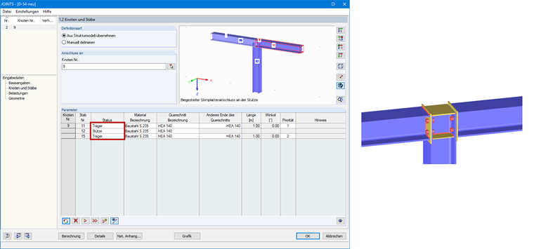 Connection of Beam to Column Flange
